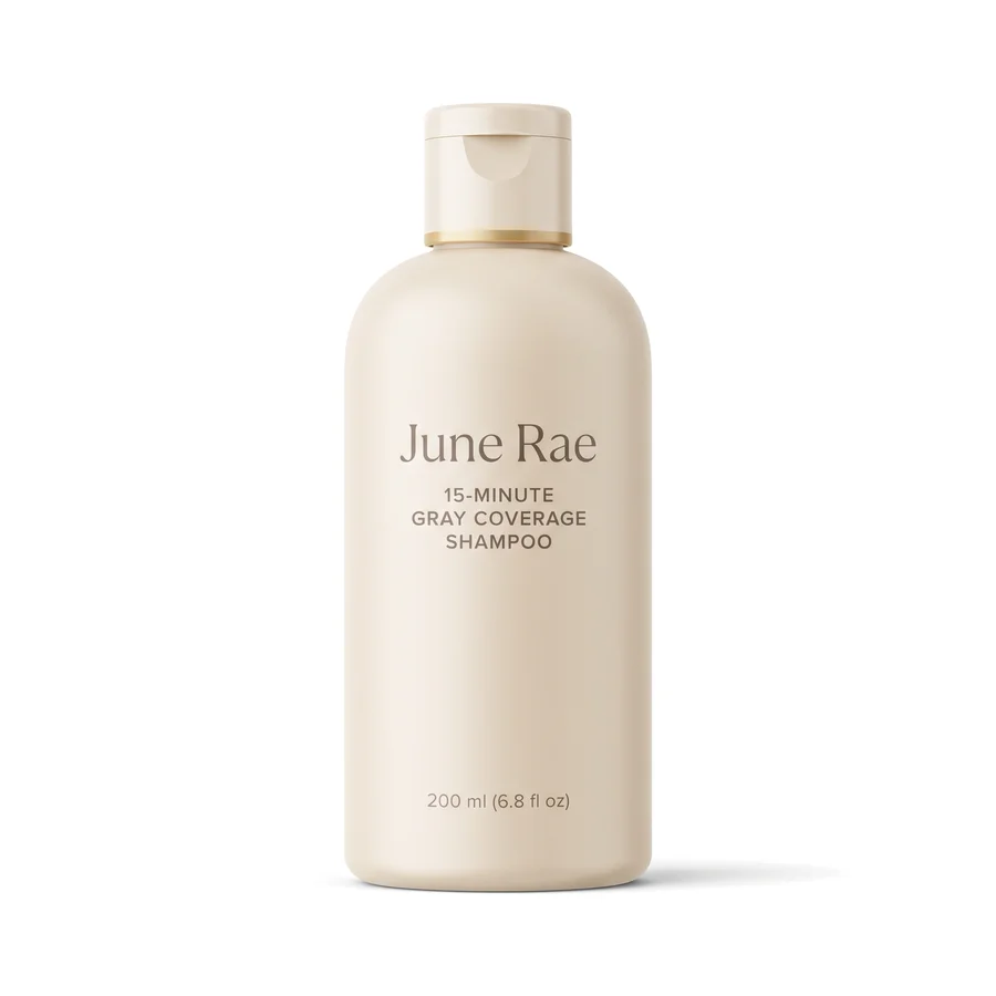 The June Rae 15-Minute Gray Coverage Shampoo bottle